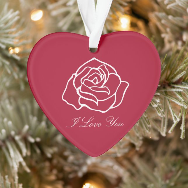 I Love You Heart Ornament  (Tree)
