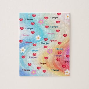 I Love You hearts Jigsaw Puzzle