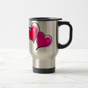 I LOVE YOU HEARTS TRAVEL MUG