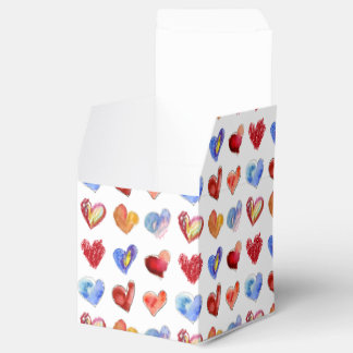 I Love You Hearts White Paper Box