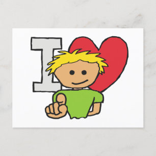 I Love You Holiday Postcard