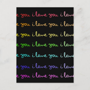 i love you i love you i love you postcard