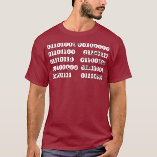 i love you in binary code computer retro vintage T-Shirt