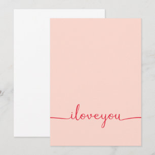 I love You in Red Invitation