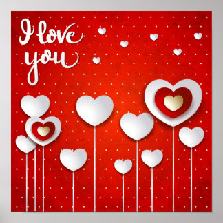 I love you in Red Poster