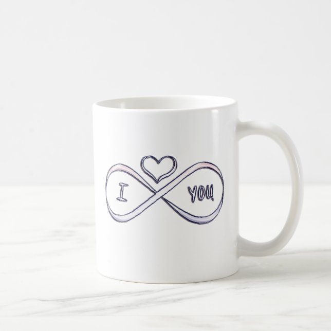 I love you infinitely coffee mug (Right)