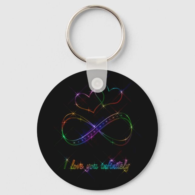I love you infinitely key ring (Front)