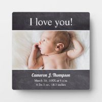 I Love you Introducing baby photo birth
