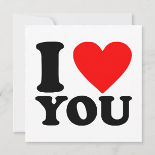 I Love You Invitation