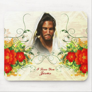 I Love You Jesus / Abstract Art 42A Mousepad