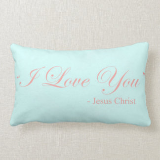 I Love You - Jesus Christ Lumbar Cushion