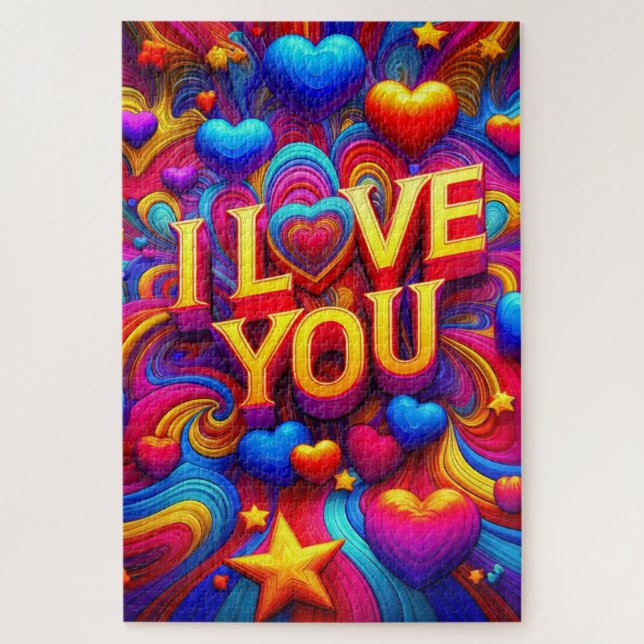I Love You Jigsaw Puzzle (Vertical)