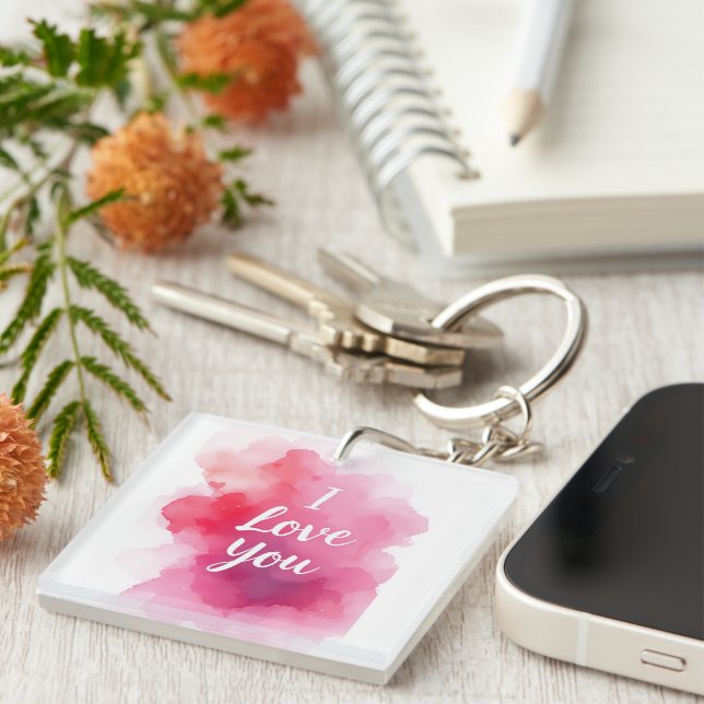 I Love You Key Ring (Front Right)