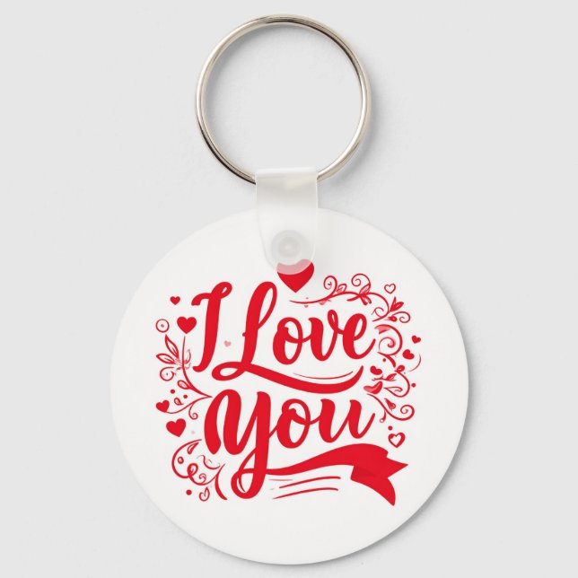 i love you key ring (Front)