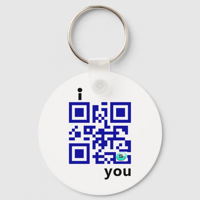 i LOVE you Key Ring (Front)