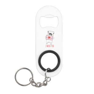 "I Love You Key Ring & Bottle Opener 