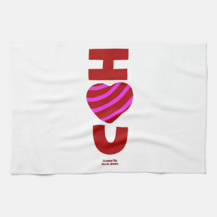 I Love You Kitchen Towel