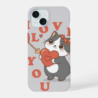 I Love You Kitty iPhone 15 Case