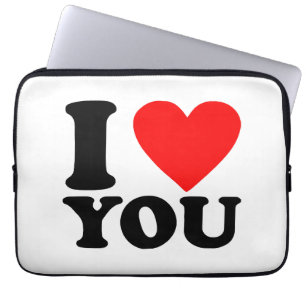 I Love You Laptop Sleeve