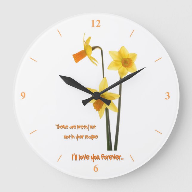 I Love You Large Clock (Front)