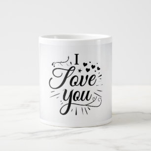 i love you large coffee mug