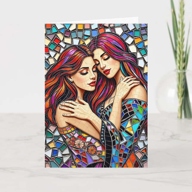 I Love You | Lesbian Couple Card (Front)
