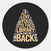 I love you library back funny librarian quote