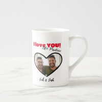 I Love YOU, Life Partner, Couples Mug