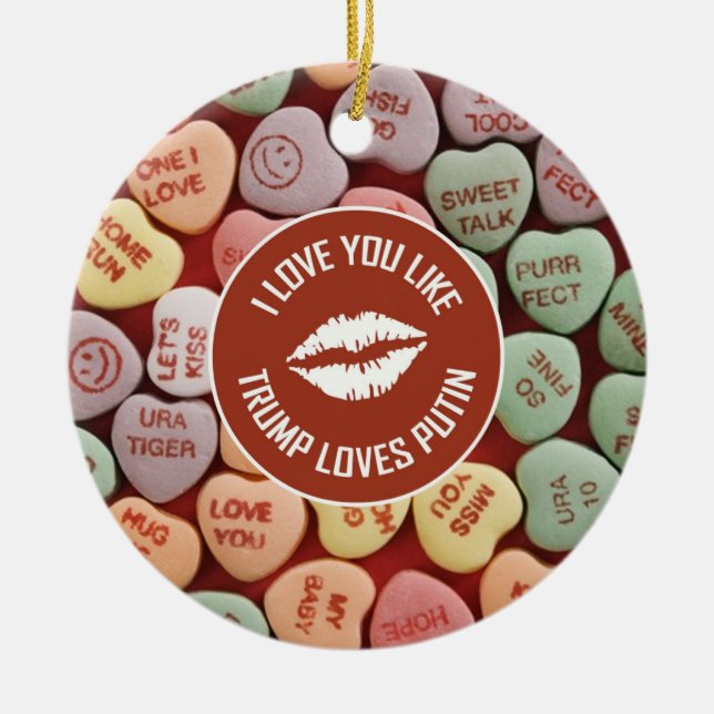 I LOVE YOU LIKE... CERAMIC TREE DECORATION (Front)
