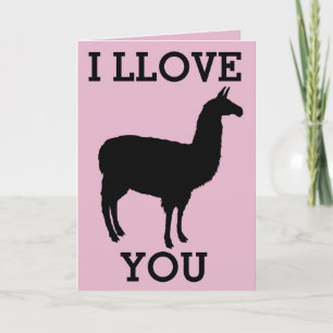 I LOVE YOU LLAMA CARDS