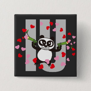 I Love You Lots 15 Cm Square Badge