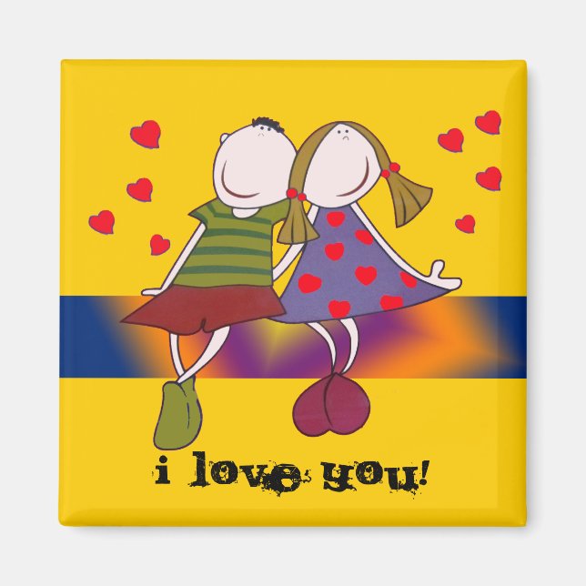I love You! magnet (Front)