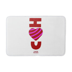 I Love You Medium Bath Mat