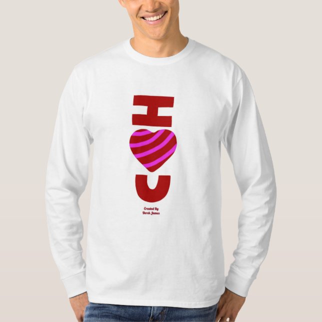 I Love You Men's Long Sleeve Shirt (Front)