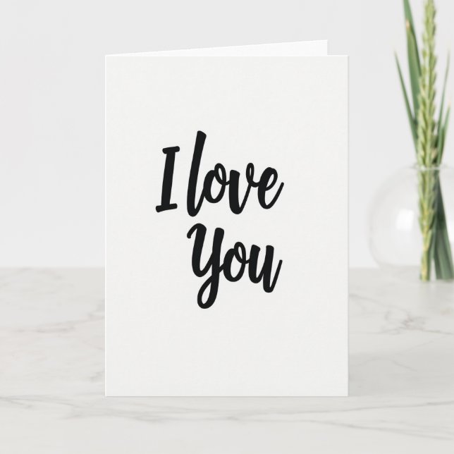 I Love You Message Card (Front)