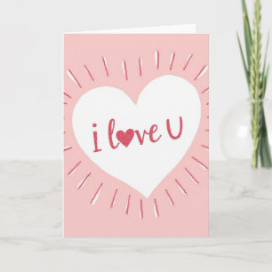 I Love You Minimalist Card