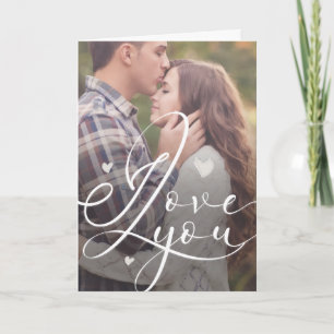 I Love You  Minimalist Valentine’s Day Photo  Card