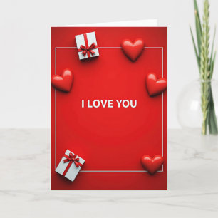 I Love You Modern Card