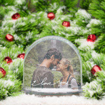 I Love You Modern Script Photo