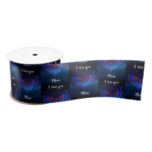 I Love You Mom / Galactic Gift Ribbon Satin Ribbon
