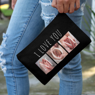 I Love You Mom Photo Large Accessory Pouch