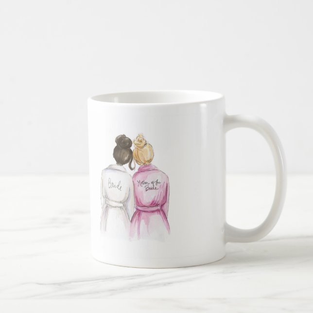 I Love You Momma Dk Br Bun Bride Bl Mum Coffee Mug (Right)