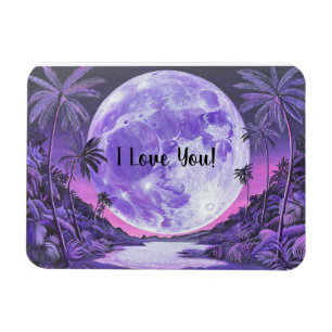 I Love You-Moon-Flexible Photo Magnet