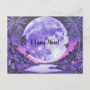 I Love You- Moon-Valentine's Day Card