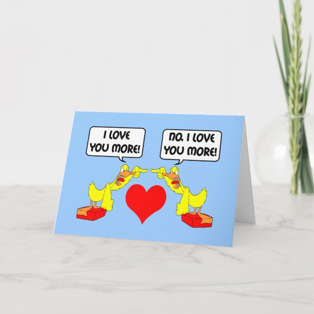I love you more card (Front)