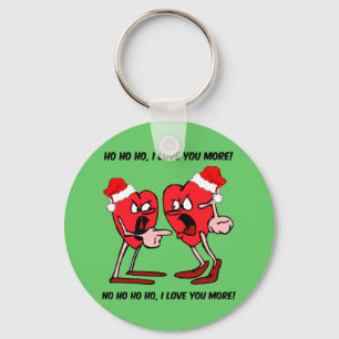 I love you more Christmas Key Ring