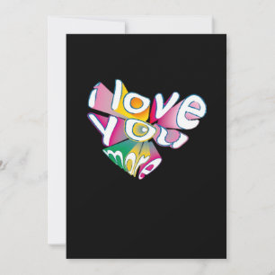 I Love You More Elegant Style  Holiday Card