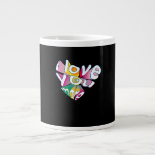 I Love You More Elegant Style  Large Coffee Mug