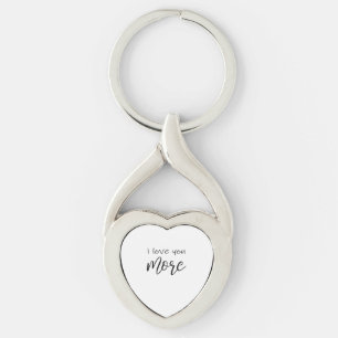 I Love You More Say It All The Time Smiling Love Q Key Ring