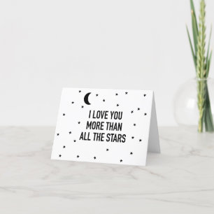 I Love You More than all the Stars  Thank You Card